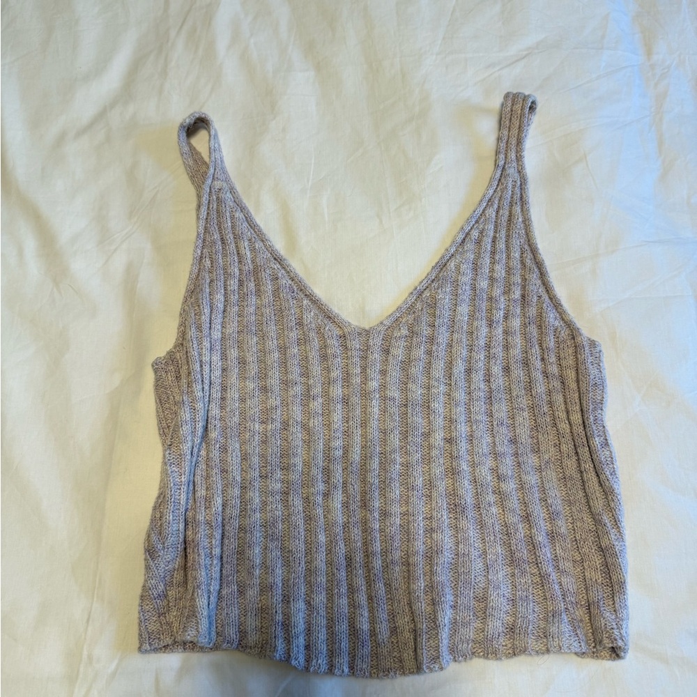 Le Lis Beige and White Striped Camisole